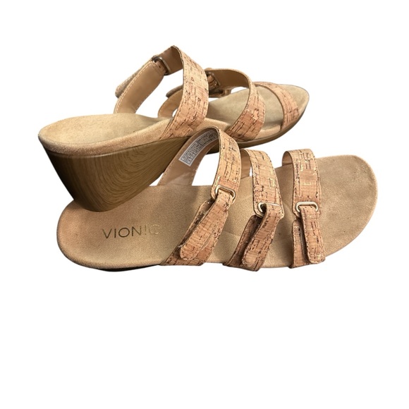 Vionic Shoes - Vionic Women's Cork Strap Wedge Sandals
